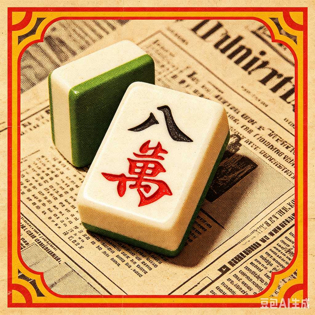 classic oriental board game mahjong