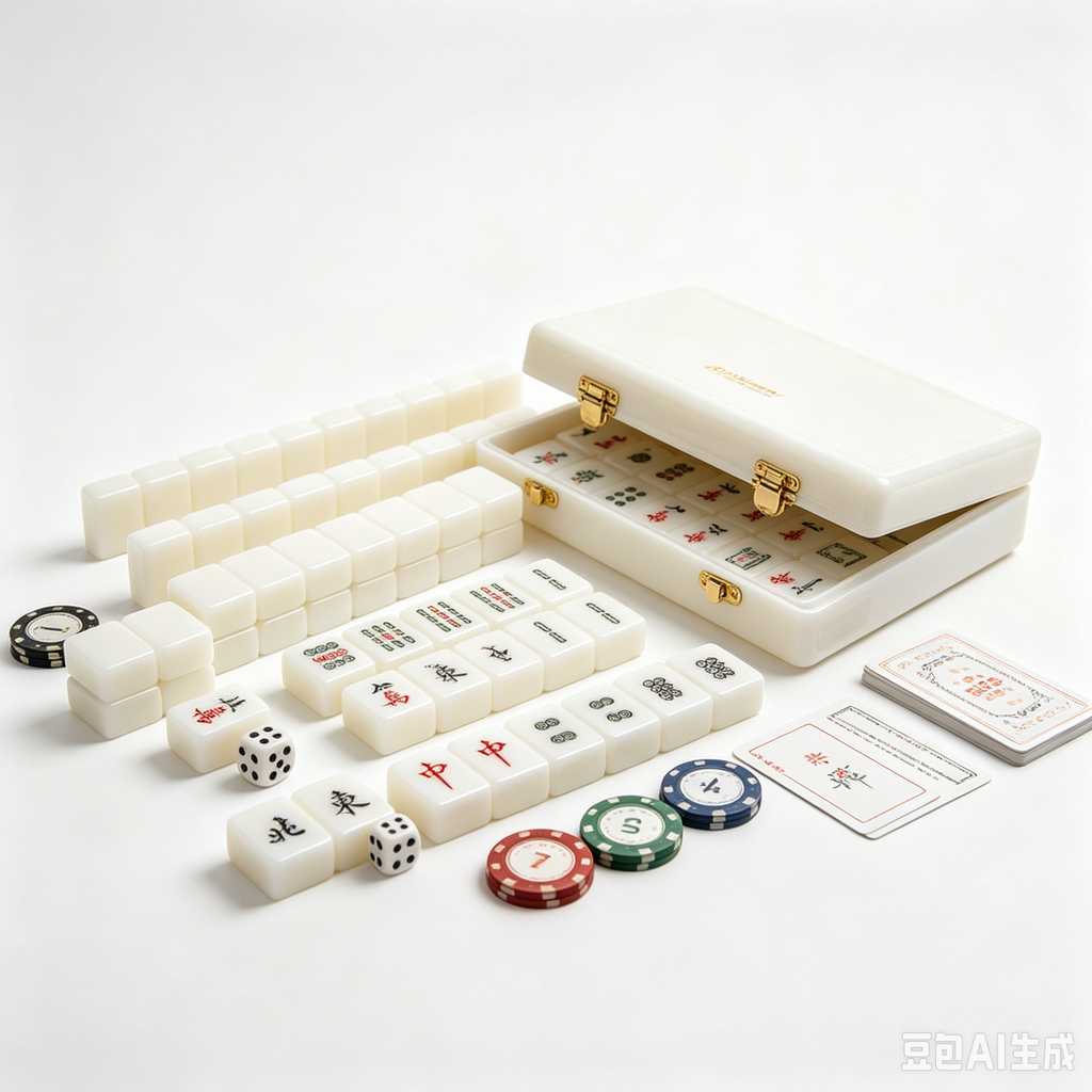 black crystal mahjong tiles