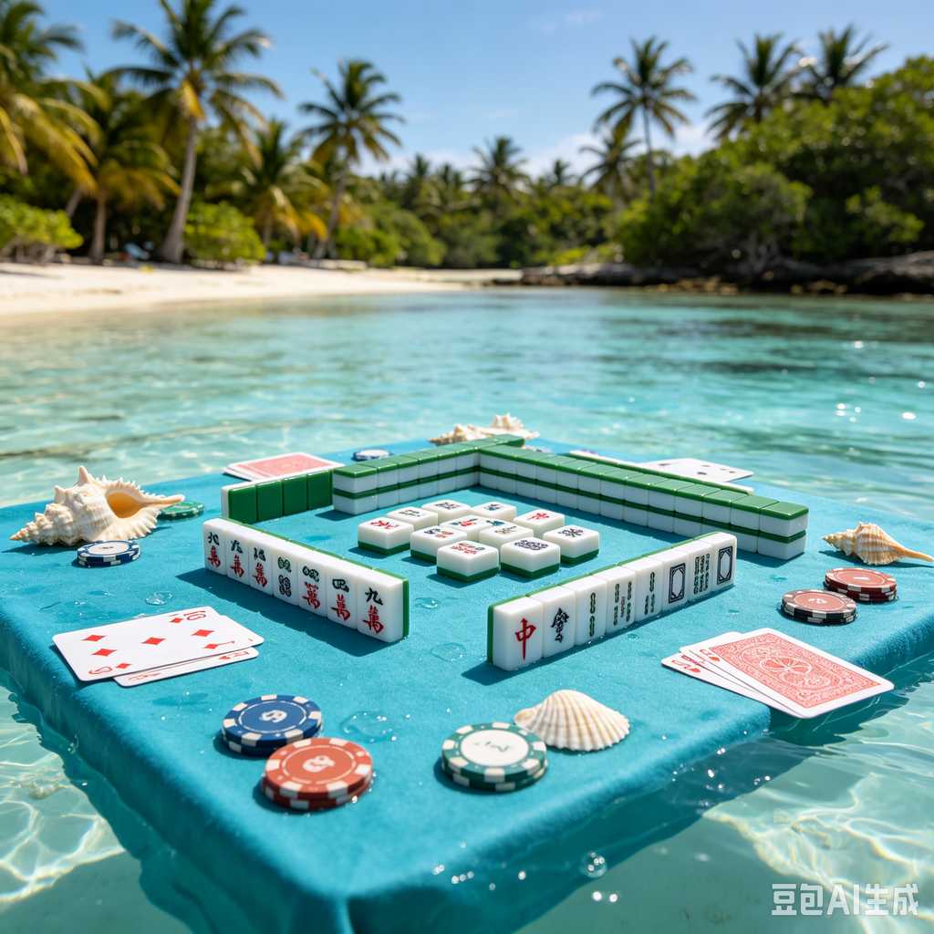 mahjong set with dice and chips